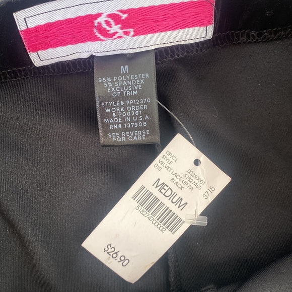 Black velvet bellbottoms NWT - Picture 3 of 3